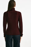 Dolcevita a costine bordeaux donna ( p - s ) - 4