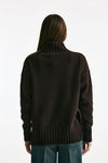 Maglia dolcevita in cashmere marrone donna ( p - s ) - 2