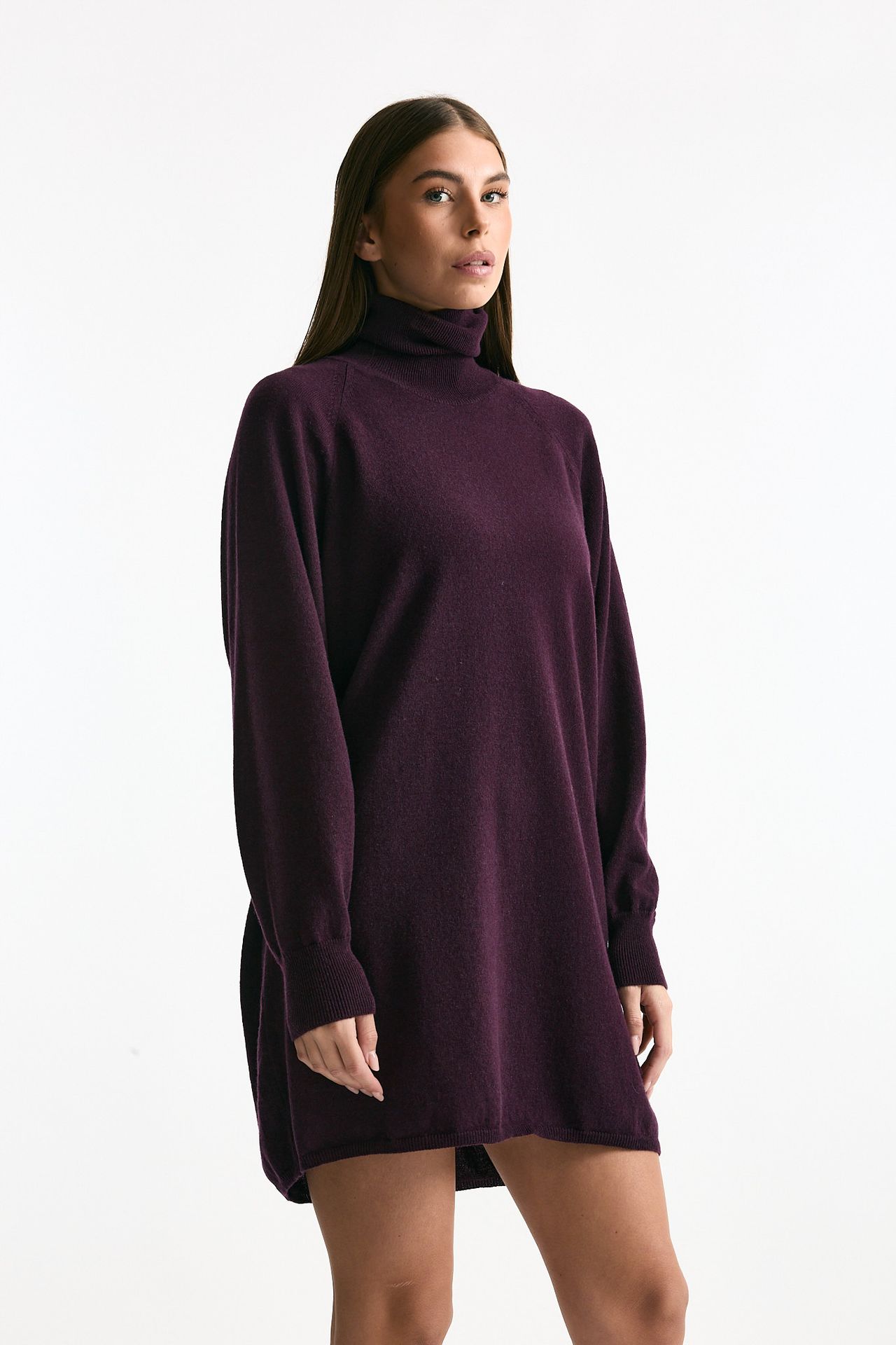 Abito in cashmere prugna donna ( p - s ) - 2