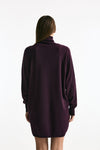Abito in cashmere prugna donna ( p - s ) - 3