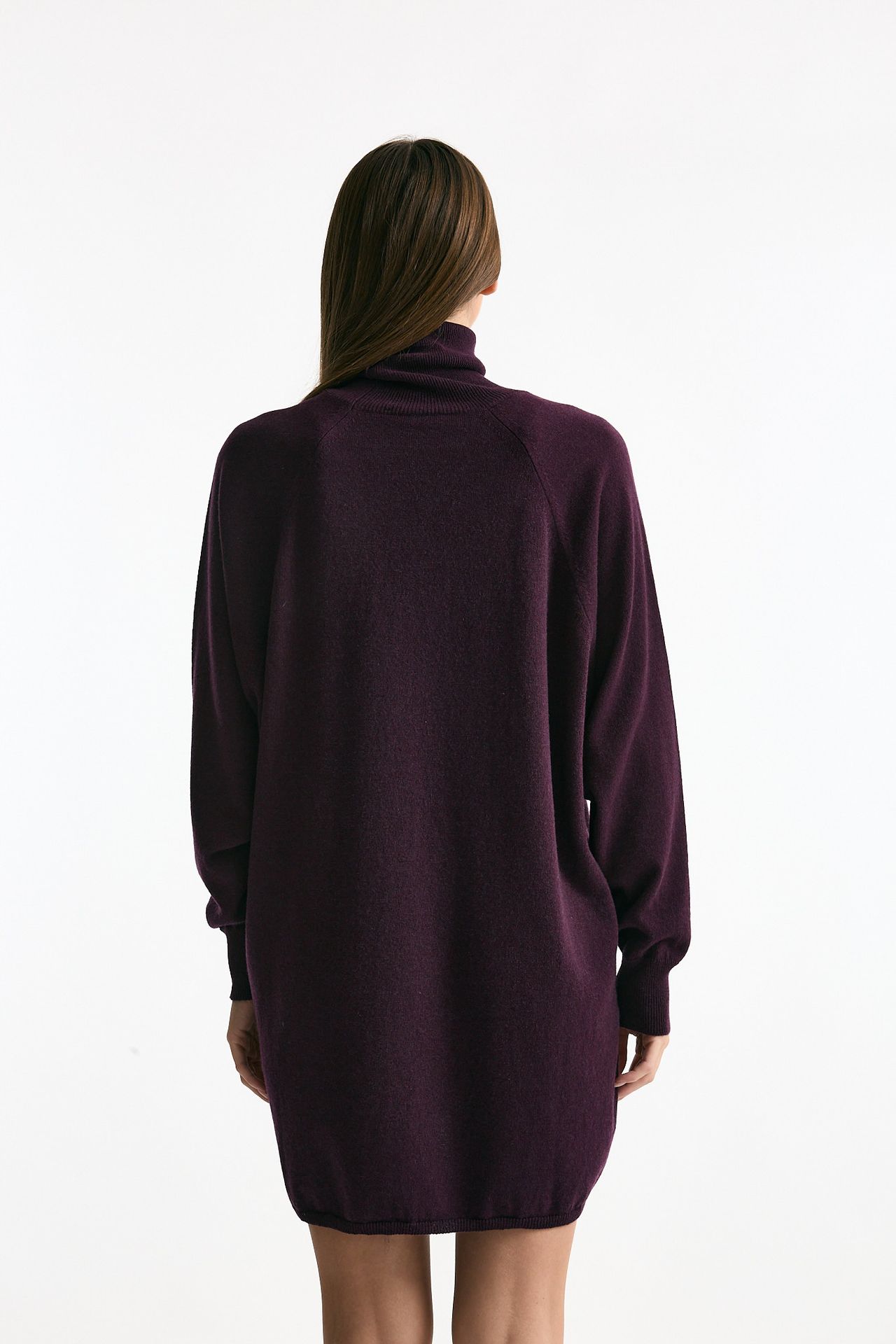 Abito in cashmere prugna donna ( p - s ) - 3