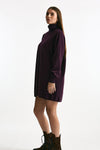 Abito in cashmere prugna donna ( p - s ) - 4