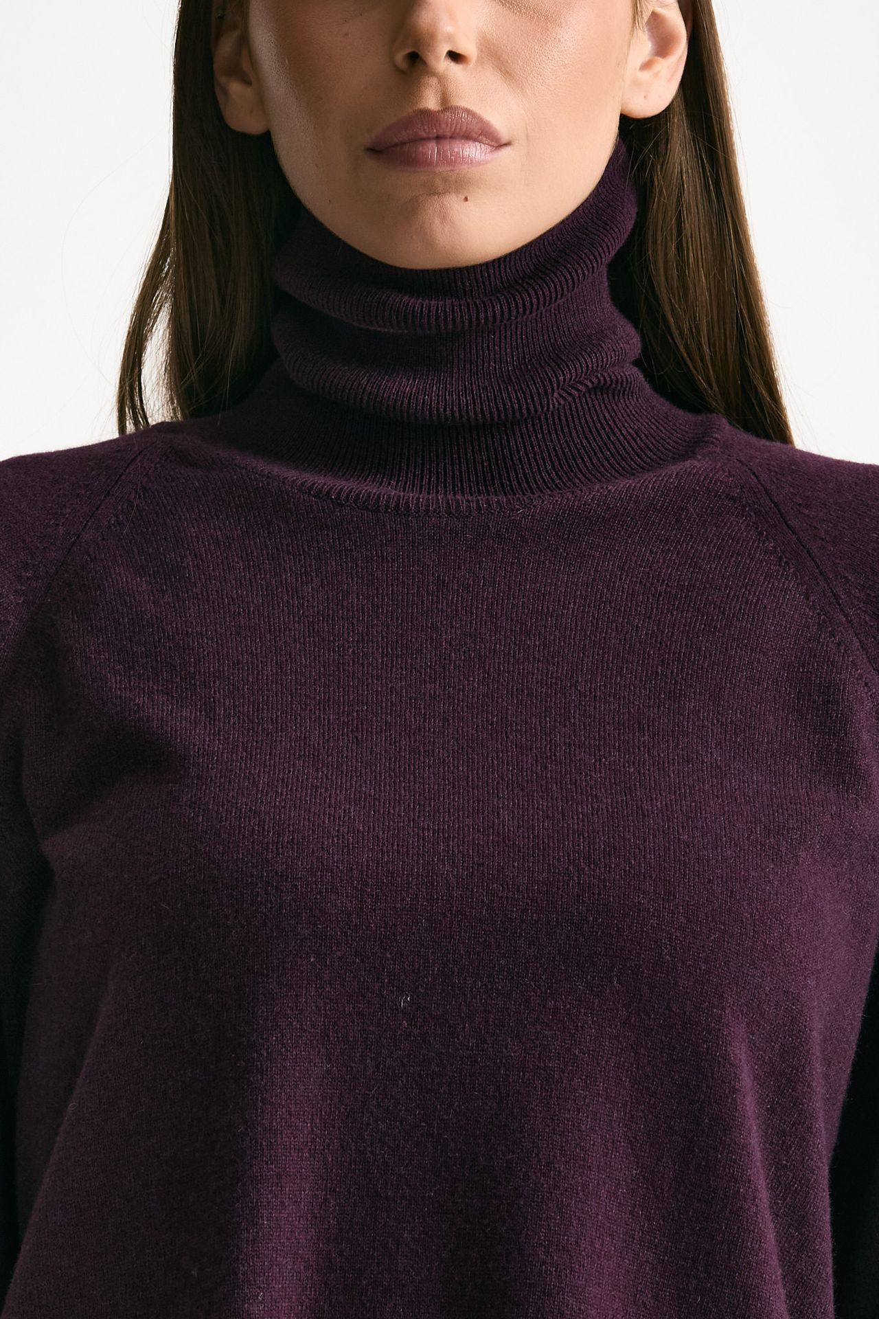 Abito in cashmere prugna donna ( p - s ) - 5