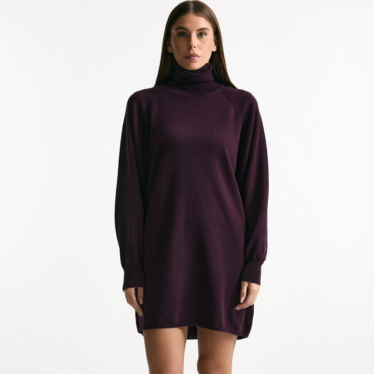 Abito in cashmere prugna donna ( p - s ) - 6