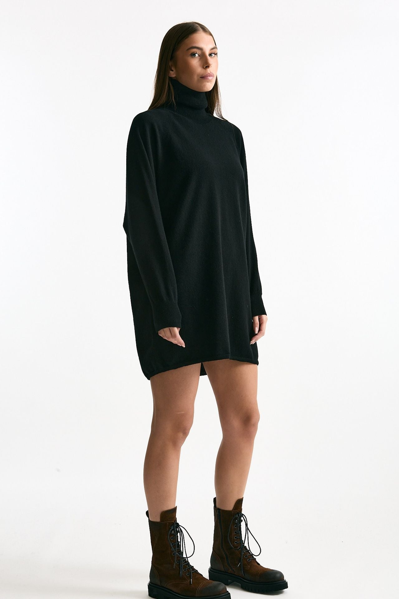 Abito in cashmere nero donna ( p - s ) - 2