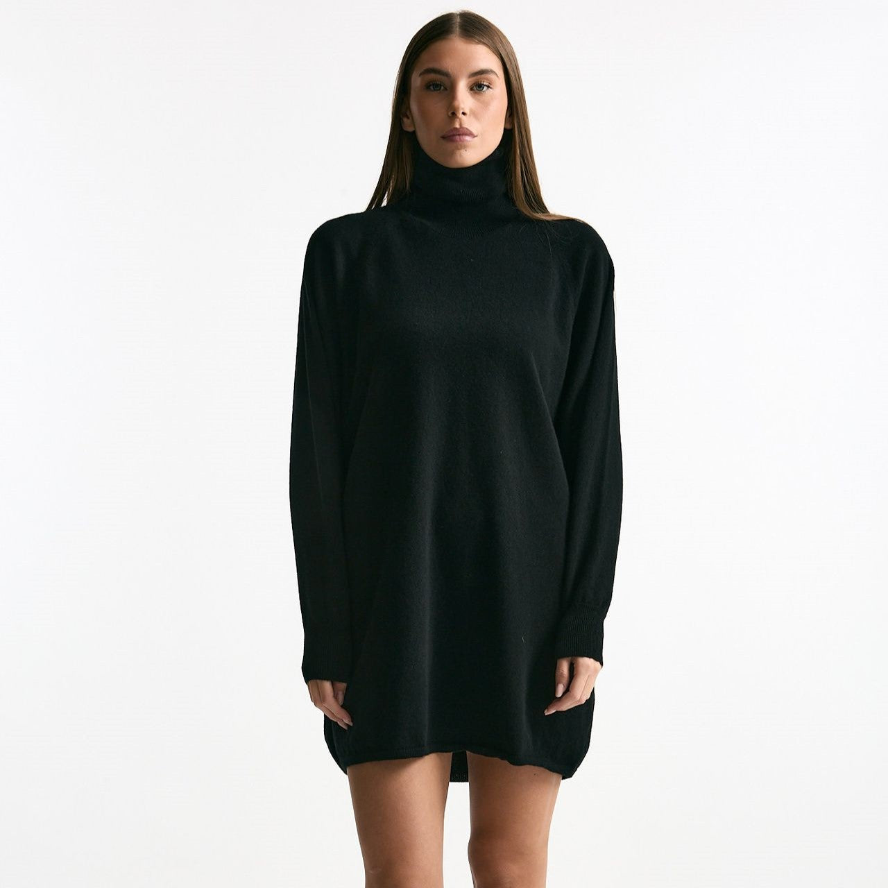 Abito in cashmere nero donna ( p - s ) - 5