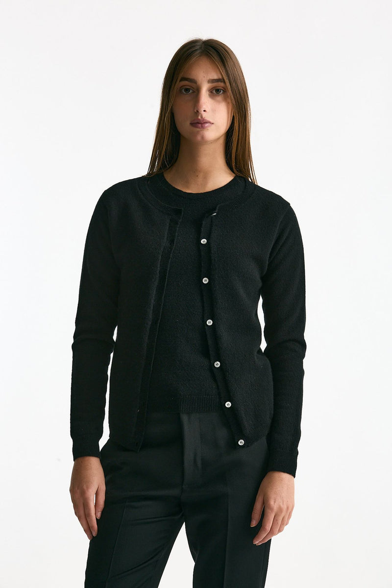 Cardigan in cashmere nero donna ( p - s ) - 2