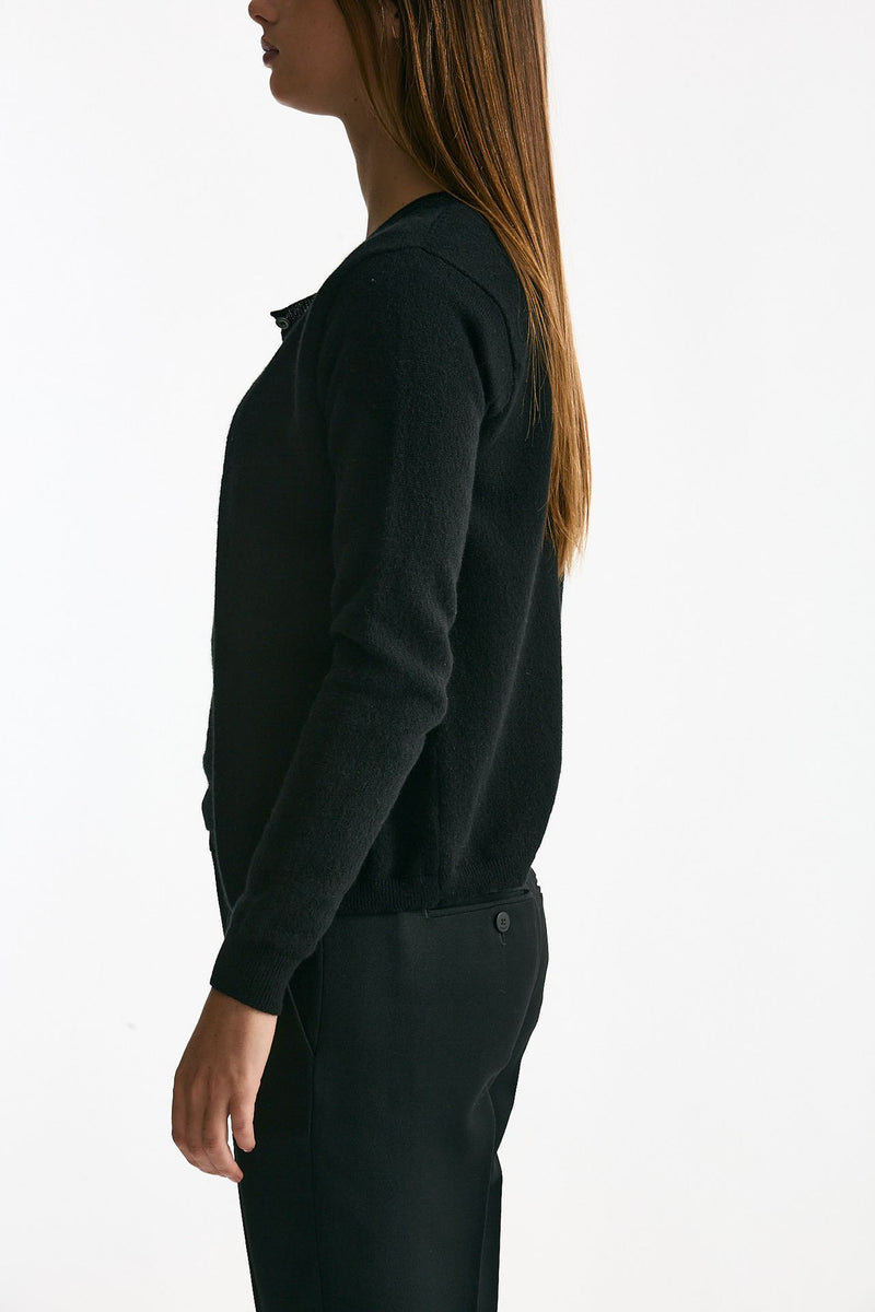 Cardigan in cashmere nero donna ( p - s ) - 3