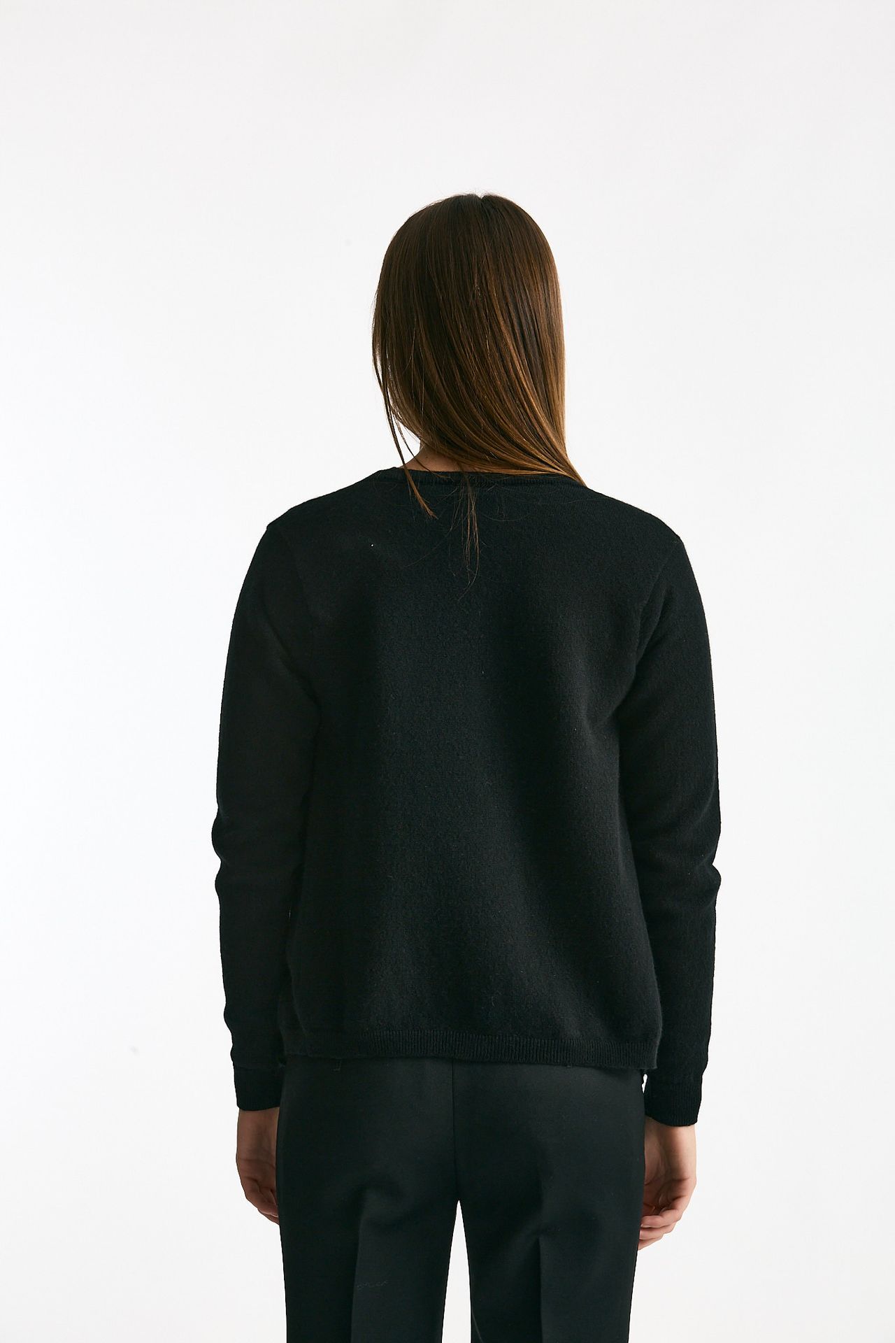 Cardigan in cashmere nero donna ( p - s ) - 4