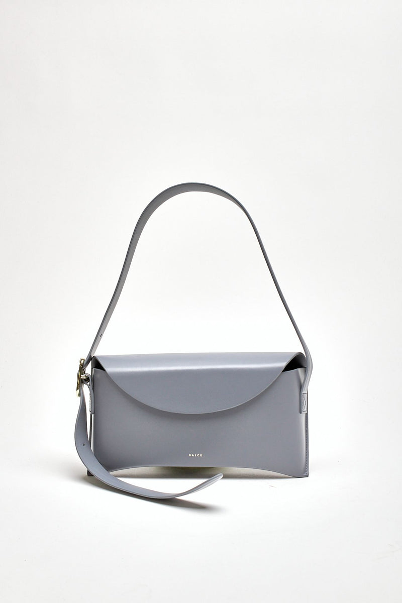 Borsa AIDA in pelle grigio donna Salce - 1
