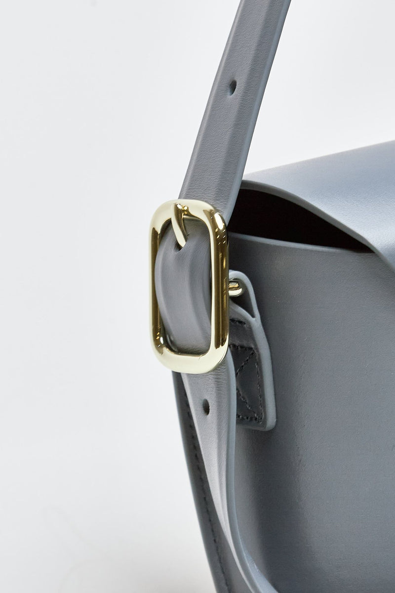 Borsa AIDA in pelle grigio donna Salce - 4