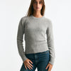 Girocollo basic in lana e cashmere grigio melange donna Scaglione - 6
