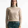 Girocollo basic in lana e cashmere tortora donna Scaglione - 6