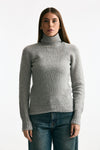 Girocollo basic in lana e cashmere grigio melange donna Scaglione - 1