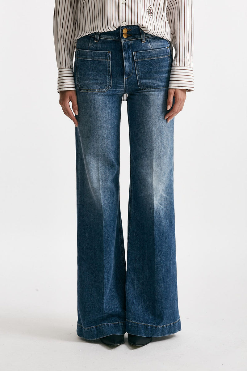 Jeans JANE flare in denim donna Seafarer - 2