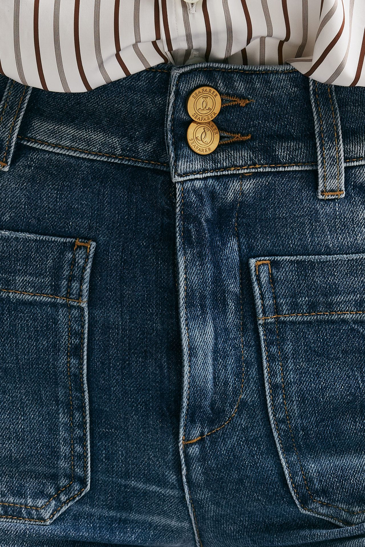 Jeans JANE flare in denim donna Seafarer - 5