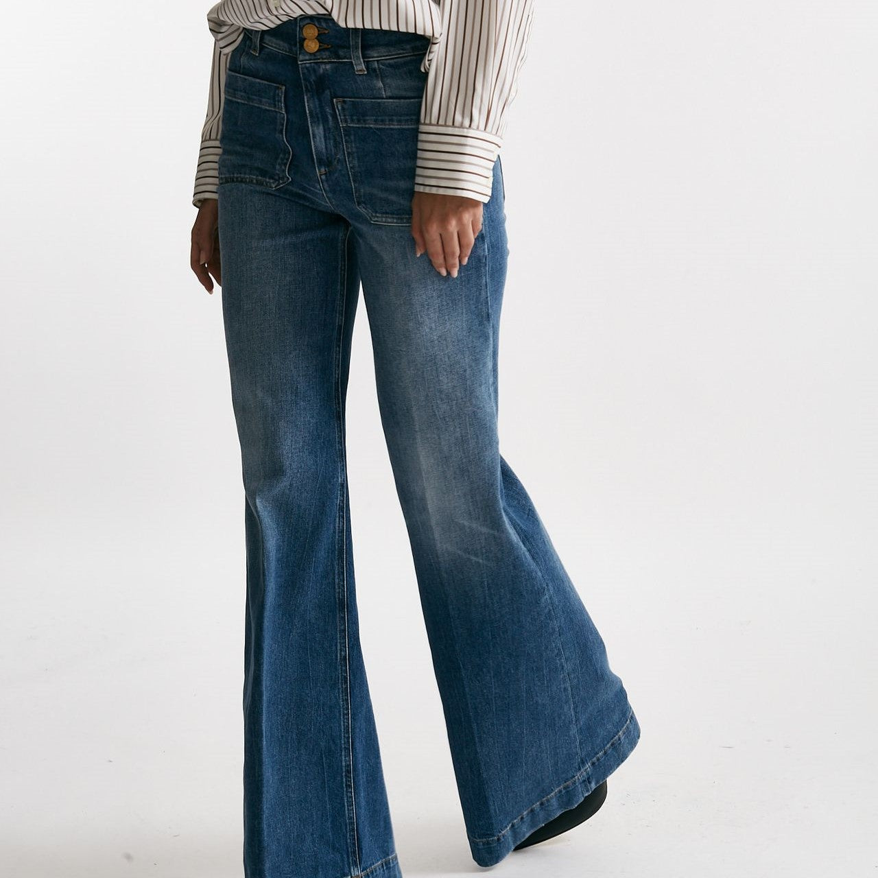 Jeans JANE flare in denim donna Seafarer - 8