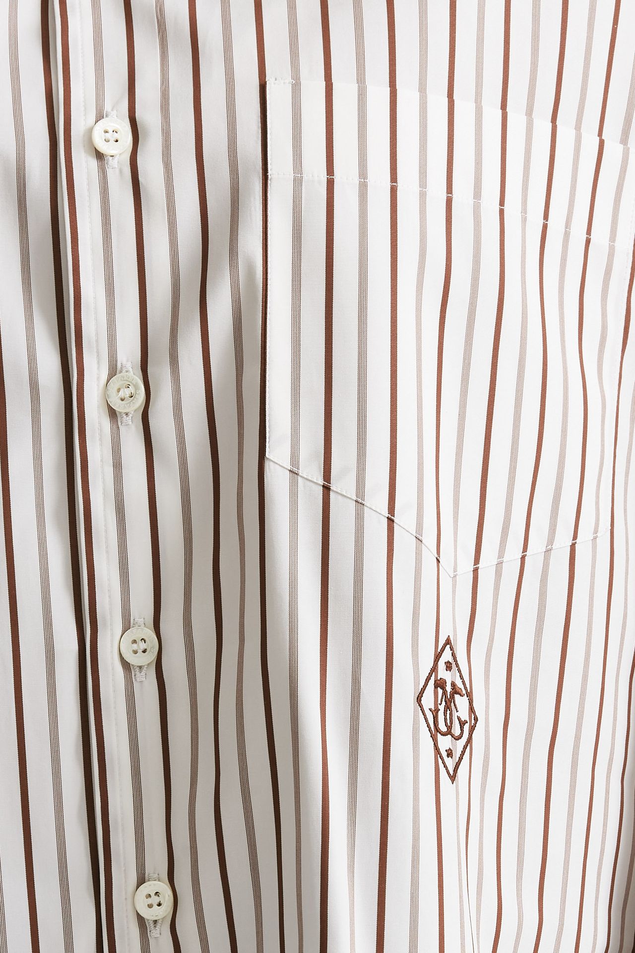 Camicia over bianca rigata donna Seafarer - 6