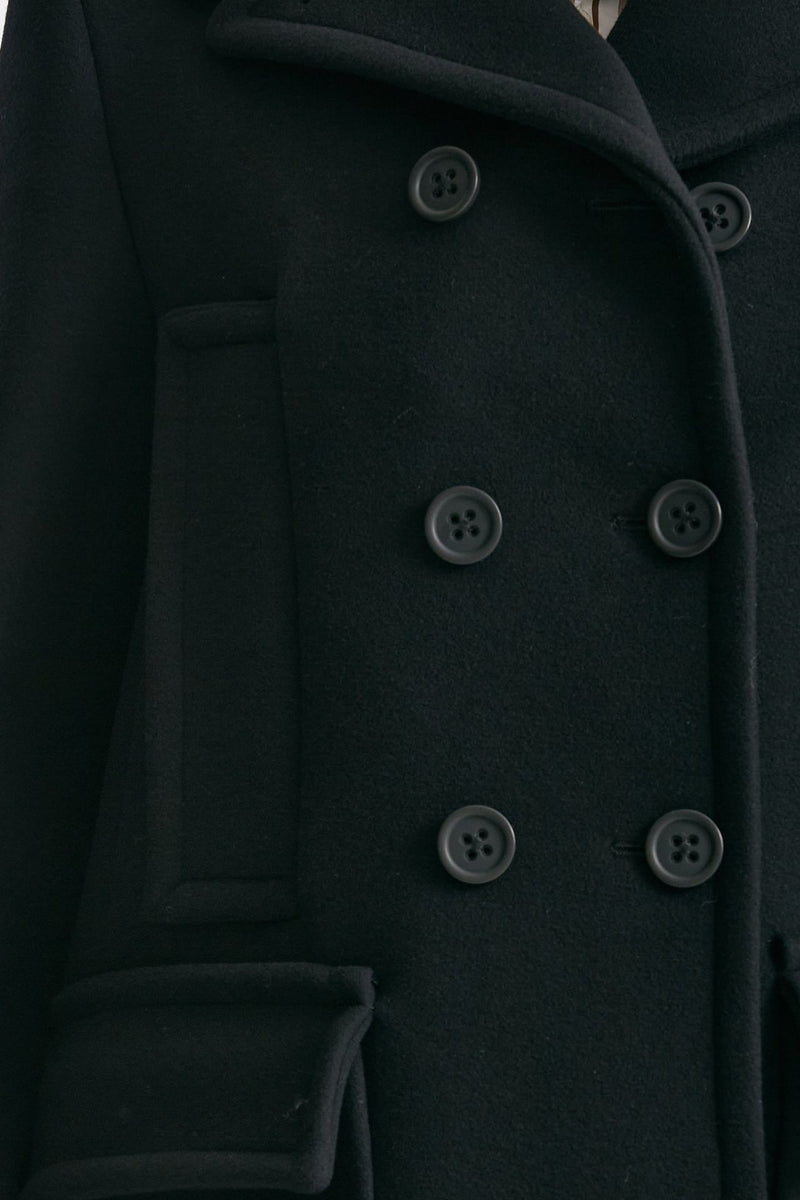 Caban doppiopetto nero donna Seafarer - 5