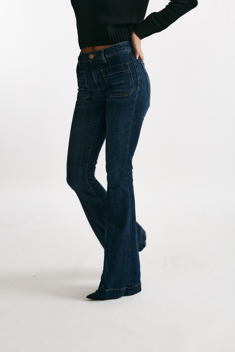 Jeans flare DELPHINE vita regolare donna Seafarer - 4