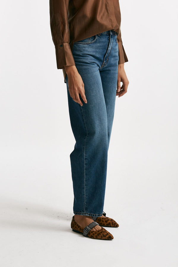 Jeans carrot vita alta donna Siviglia