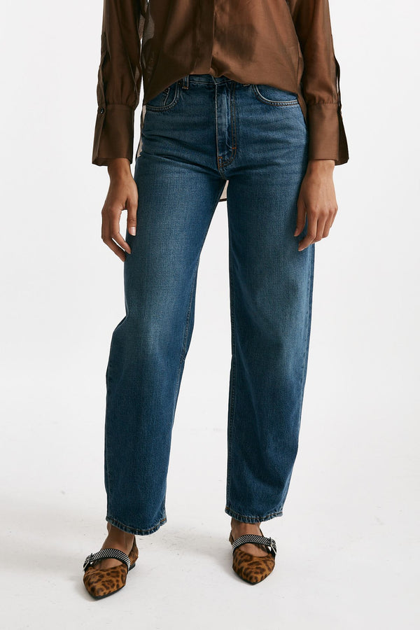 Jeans carrot vita alta donna Siviglia