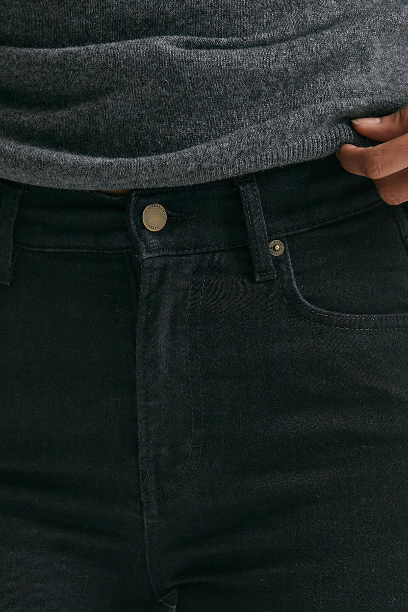 Jeans regular nero donna Siviglia - 5