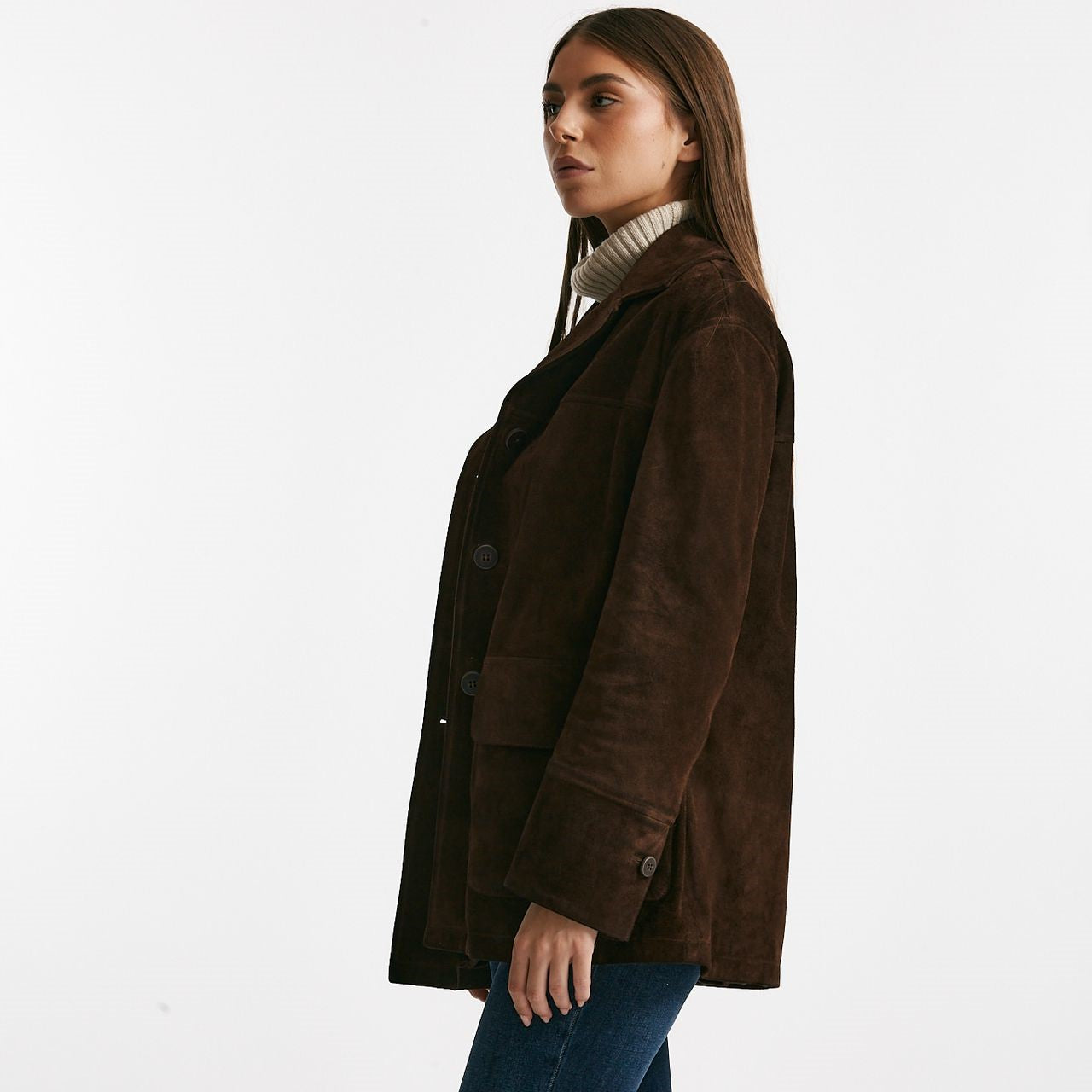 Blazer in suede marrone donna Myskin - 11