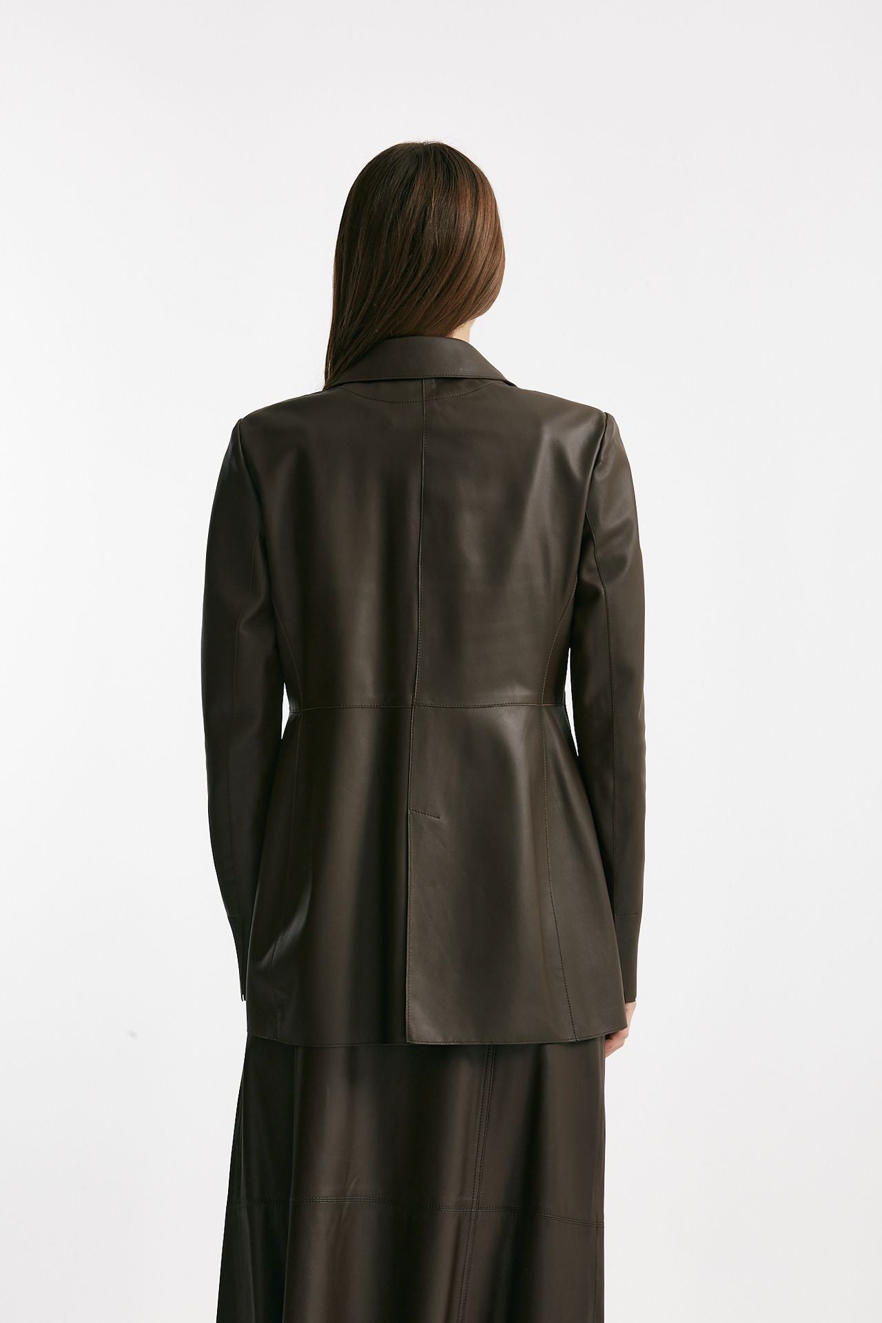 Giacca in vera pelle marrone donna Myskin - 3