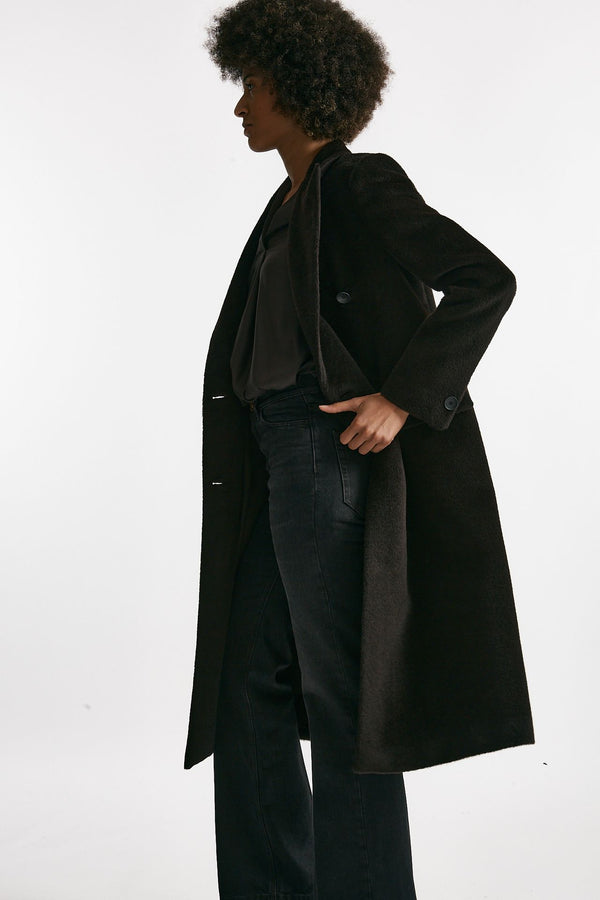 Cappotto lungo JOLE in alpaca e lana donna Tagliatore