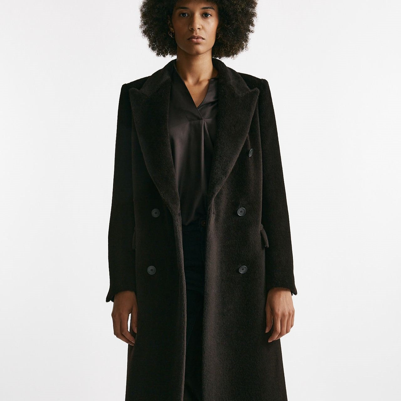 Cappotto lungo JOLE in alpaca e lana donna Tagliatore - 10