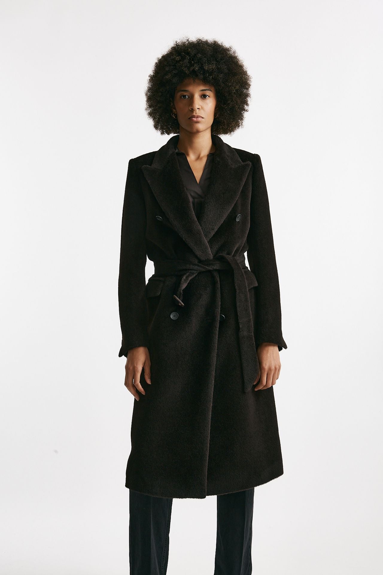 Cappotto lungo JOLE in alpaca e lana donna Tagliatore - 6