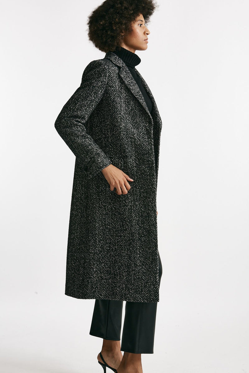 Cappotto monopetto AMANDA spigato donna Tagliatore - 2