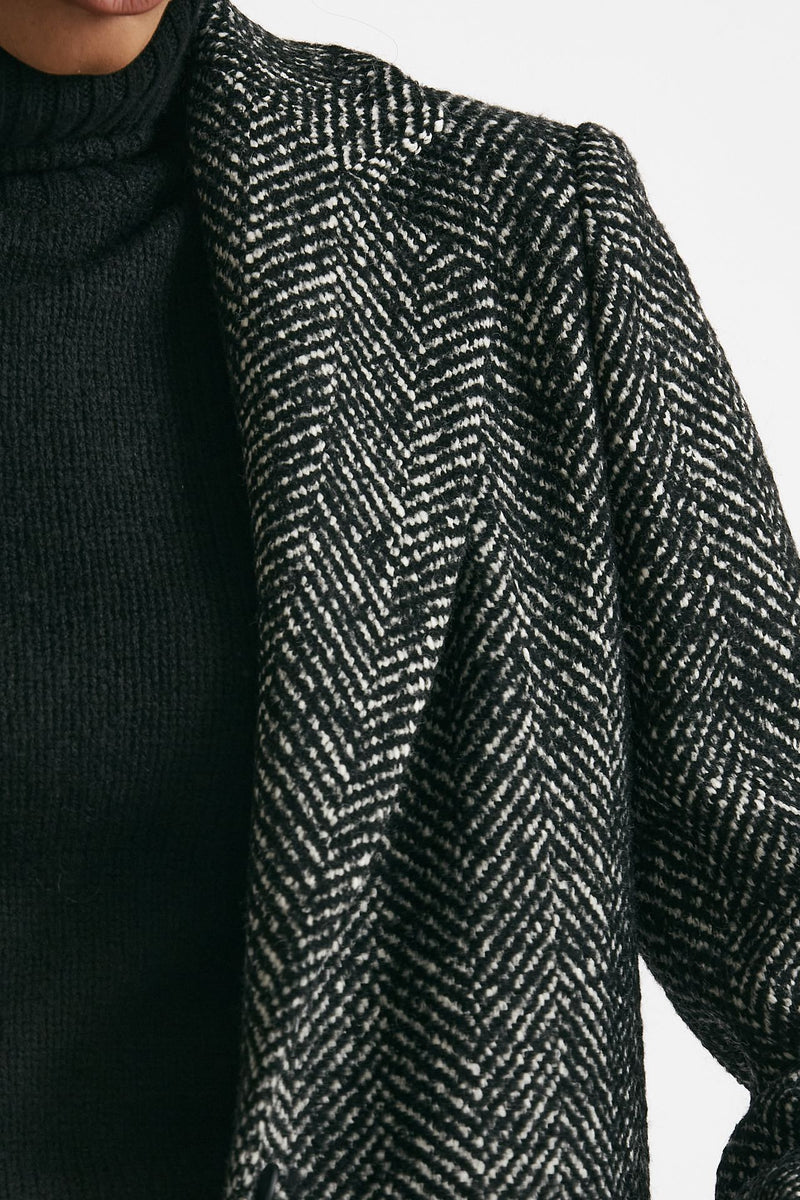 Cappotto monopetto AMANDA spigato donna Tagliatore - 6