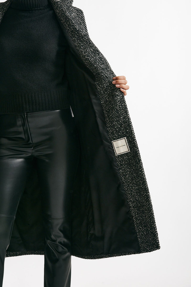 Cappotto monopetto AMANDA spigato donna Tagliatore - 8