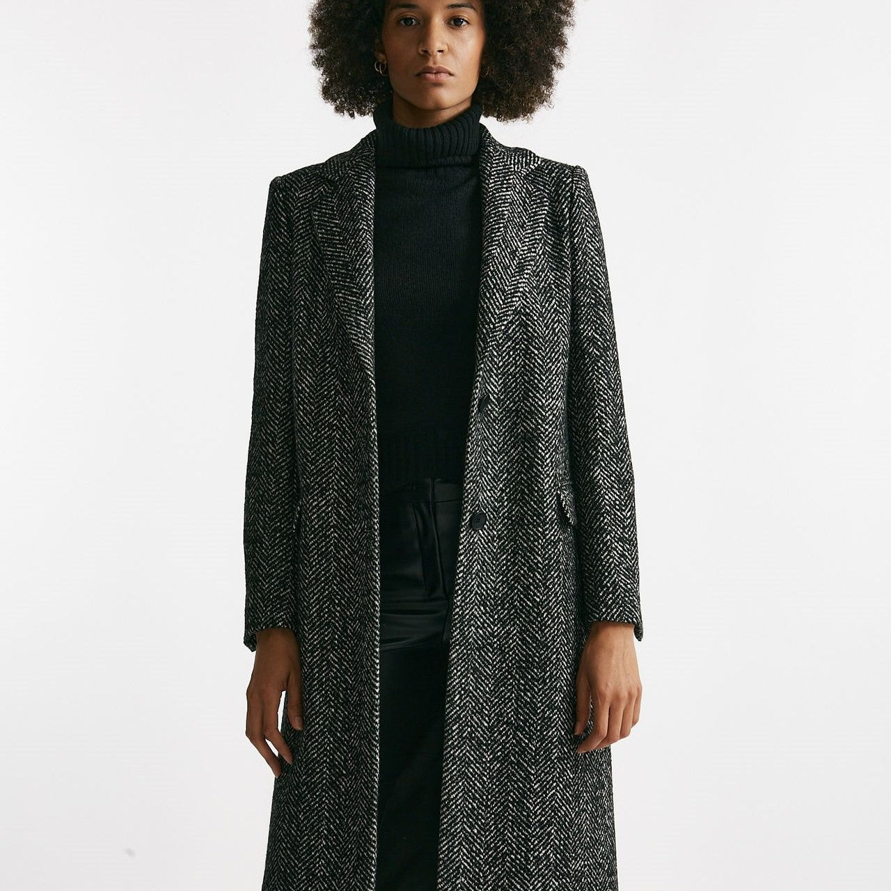 Cappotto monopetto AMANDA spigato donna Tagliatore - 10