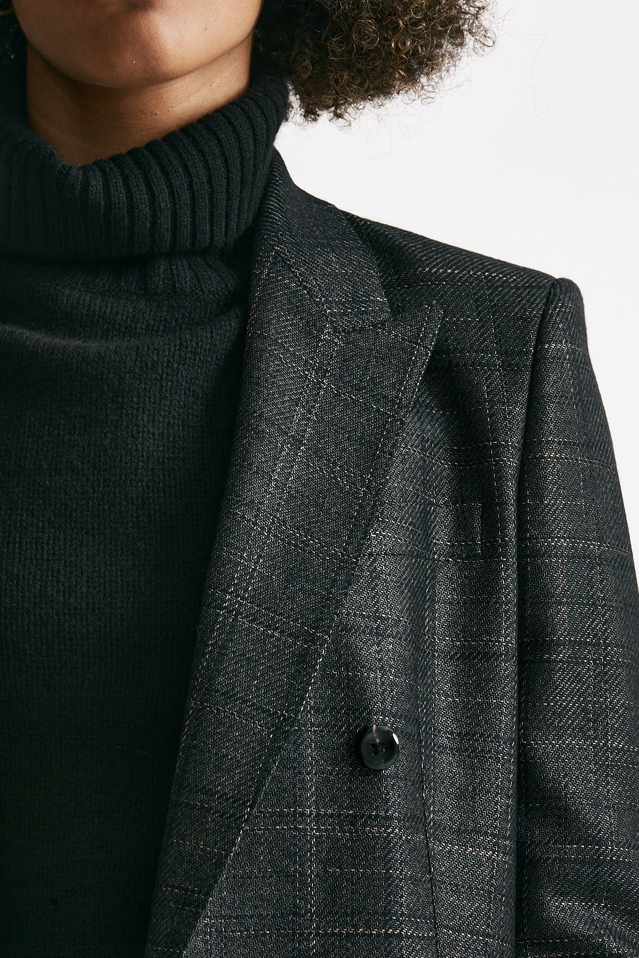 Blazer over JASMINE tela di lana check donna Tagliatore - 5