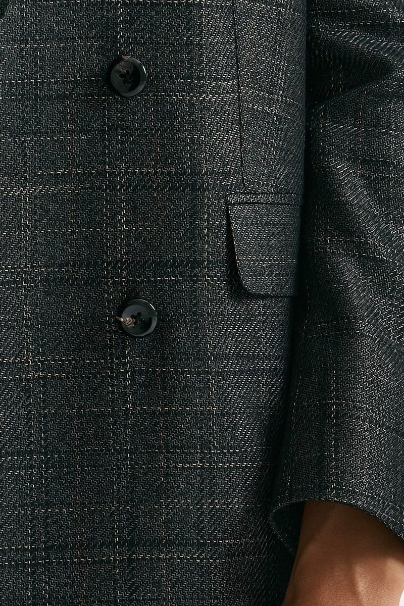 Blazer over JASMINE tela di lana check donna Tagliatore - 6