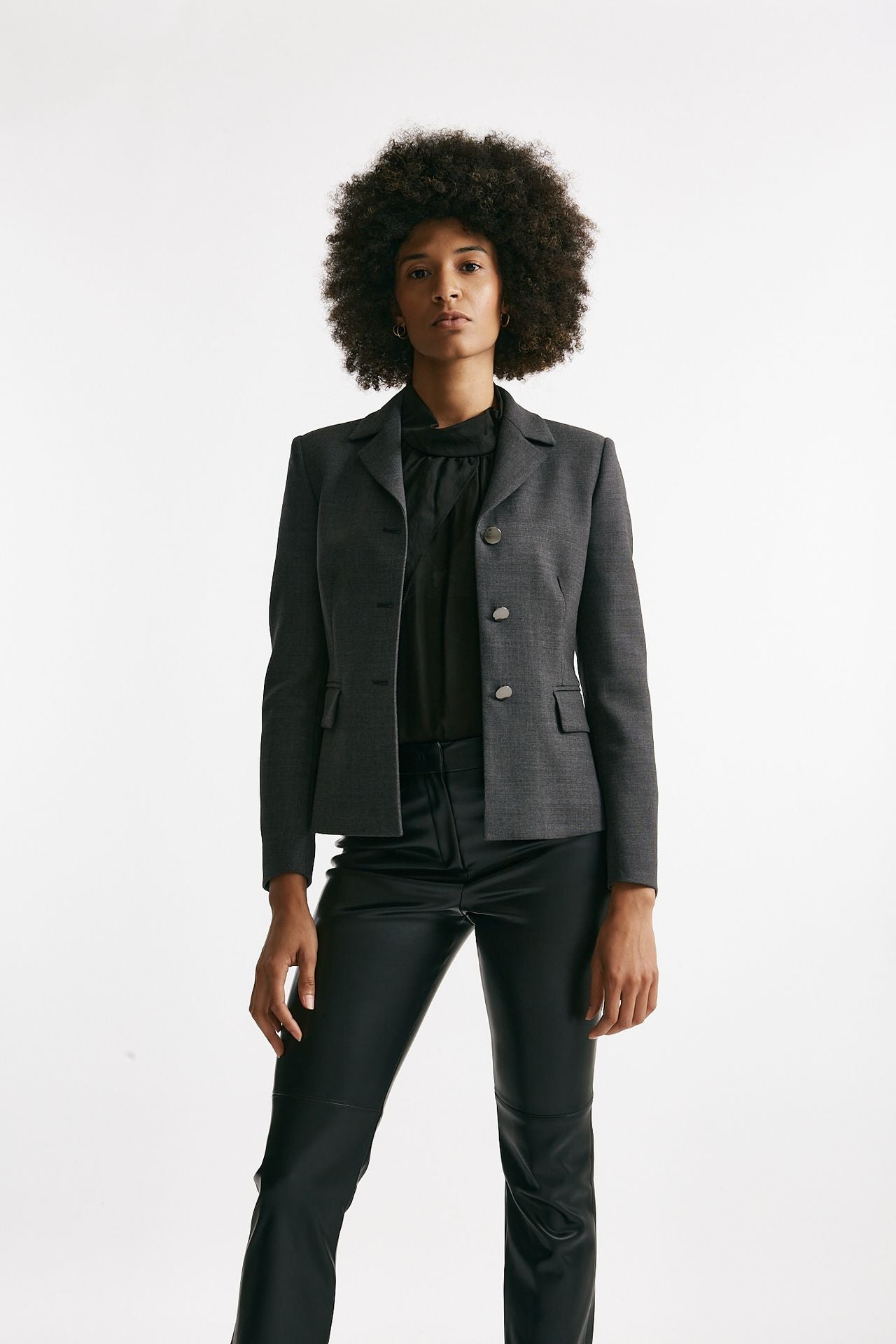 Giacca crop DARLA antracite donna Tagliatore - 1