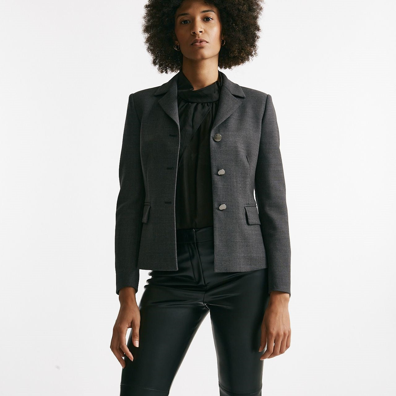 Giacca crop DARLA antracite donna Tagliatore - 9