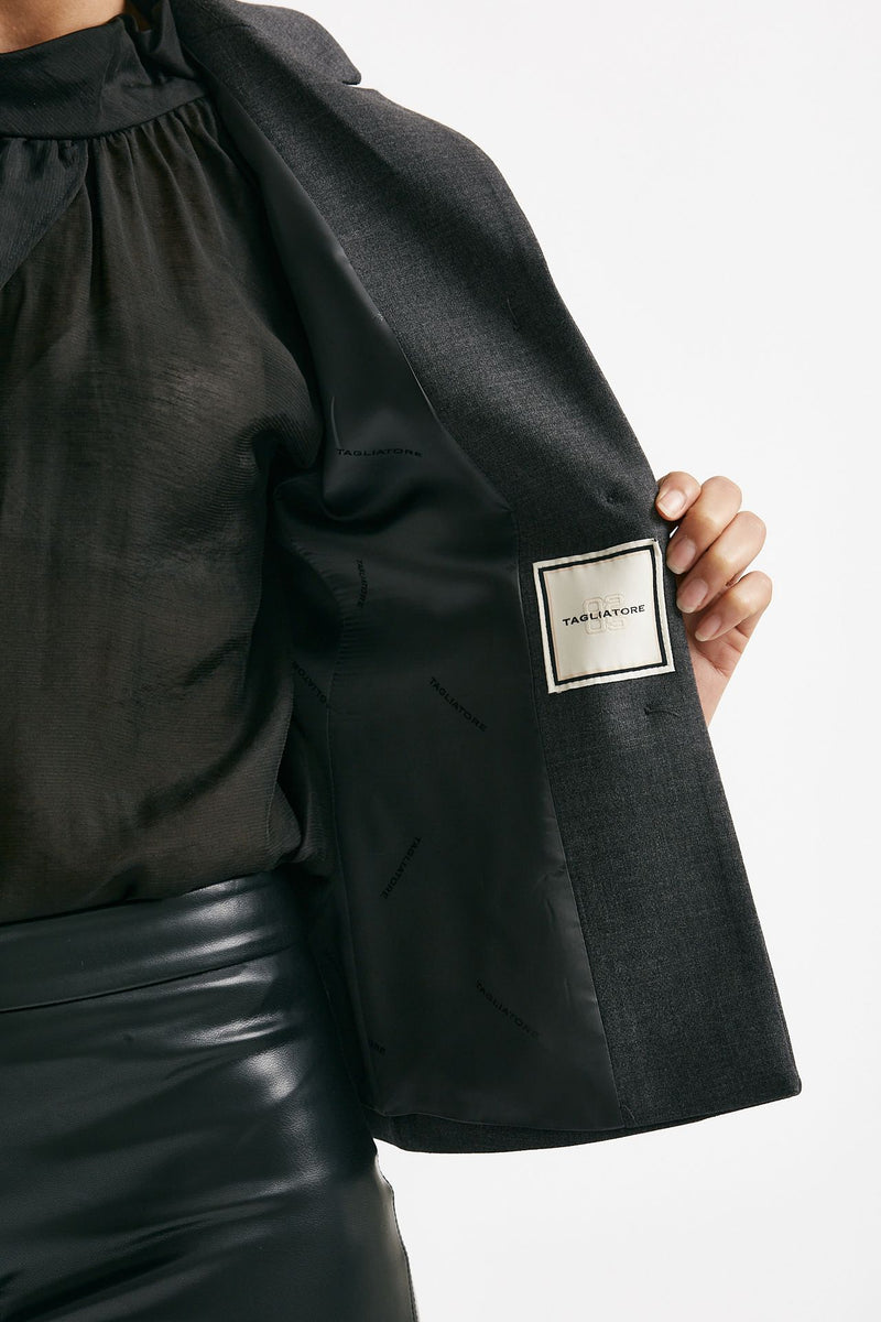 Giacca crop DARLA antracite donna Tagliatore - 6