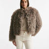 Eco fur crop PERLA tortora donna Tagliatore - 7