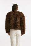 Eco fur crop PERLA ruggine donna Tagliatore - 4