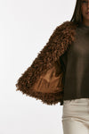 Eco fur crop PERLA ruggine donna Tagliatore - 6