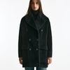 Cappotto over LILIAN in alpaca e lana nero donna Tagliatore - 10