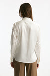 Camicia in pura seta bianco donna Tagliatore - 4