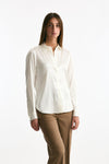 Camicia in pura seta bianco donna Tagliatore - 1