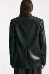 Blazer over in ecopelle nero donna The andamane - 4