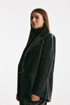 Blazer over in ecopelle nero donna The andamane - 6