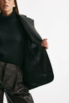 Blazer over in ecopelle nero donna The andamane - 8
